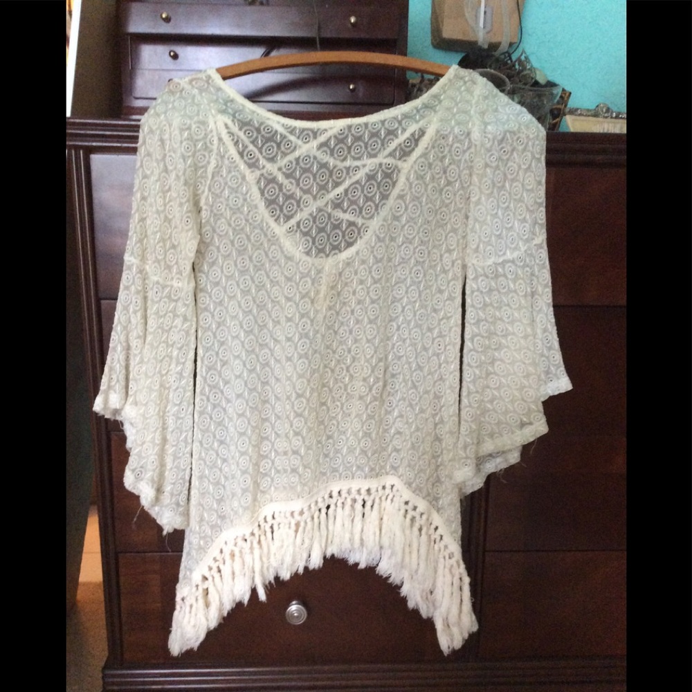 Gypsy Junkie from Free People  Boho Cream Cover Up